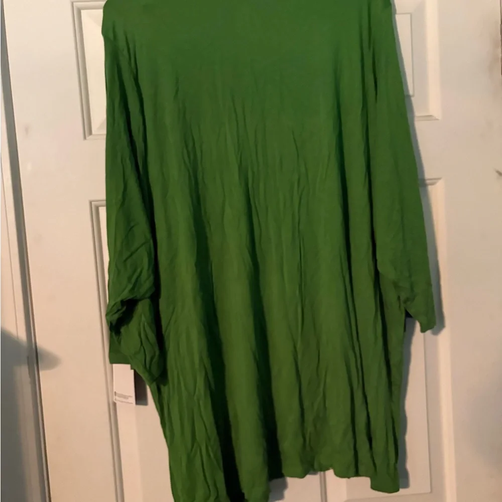 Torrid Elf Green Top with Black Accent - Picture 4 of 4